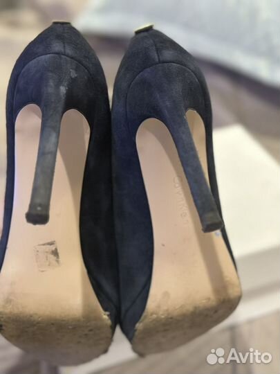 Туфли Calvin klein 40 натуральная замша