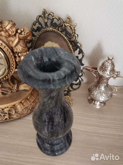Ваза подсвечник. Натуральный камень