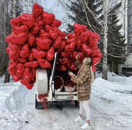 Шары сердечки/воздушные шары/шары семилуки