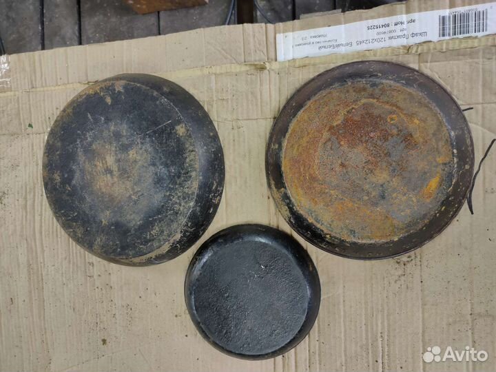Антикварная чугунная сковорода СССР