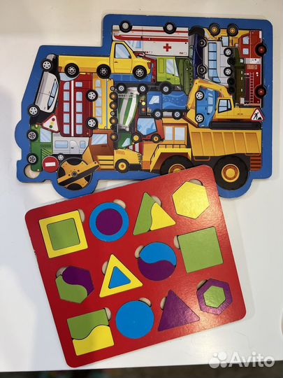 Деревянные пазлы вкладыши