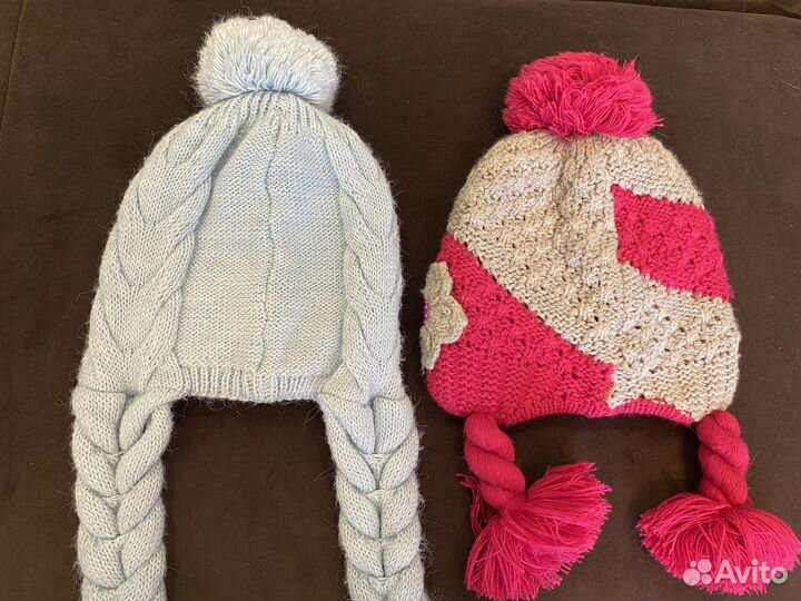 Шапка зимняя для девочки цена за 2
