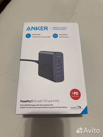 Зарядное устройство Anker PowerPort PD 5 port 60W