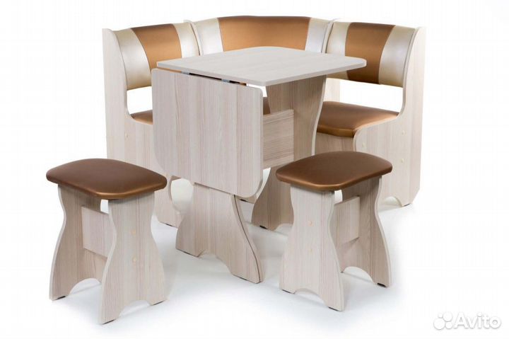 Кухонный уголок Уют-мини (Аленка) ясень светлый/10