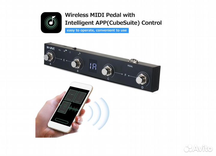 M-vave Chocolate Bluetooth миди footswitch новый