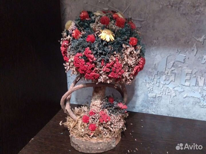 Декор для дома из сухоцветов