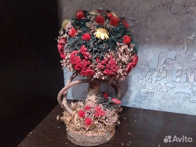 Декор для дома из сухоцветов