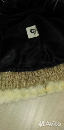 Шапка берет норковый