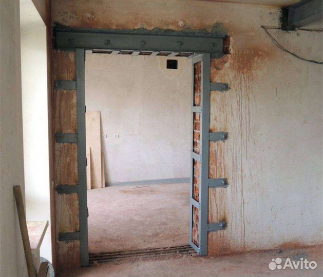 Усиление фундамента, дверных проёмов