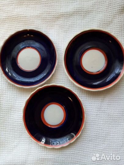 Комплект креманок для варенья СССР, блюдца