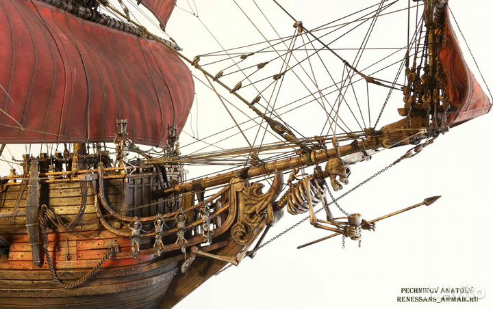 Корабль Месть королевы Анны - более детальная