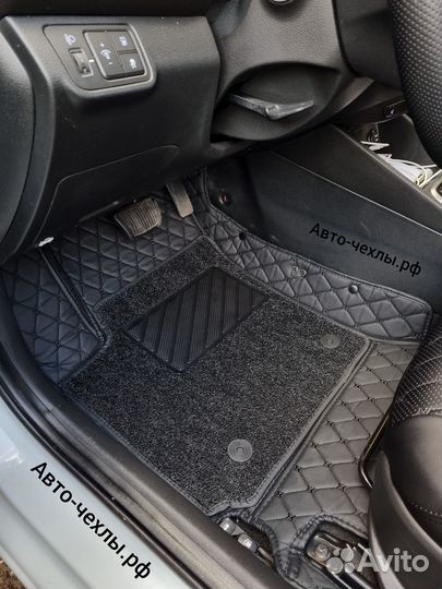 Чехлы из экокожи Хендай Солярис 2 - Киа Рио 4