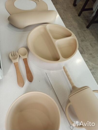 Детская силиконовая посуда