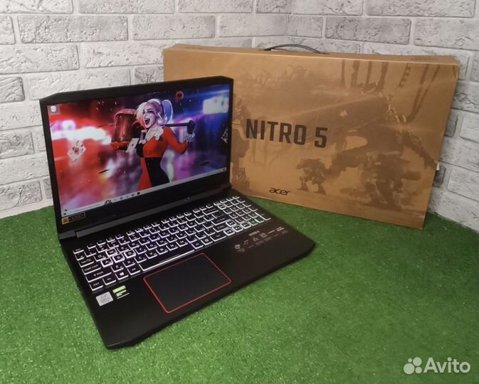 Игровой ноутбук Acer nitro i5 10го/GTX 1660Ti 6Гб