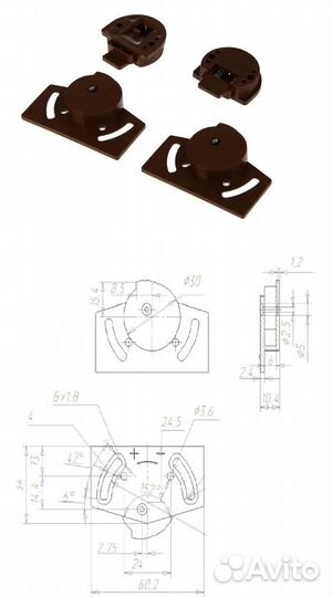 Фурнитура для шкафа купе, ролики