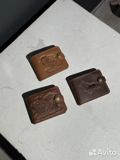 Кошелек мужской кожаный