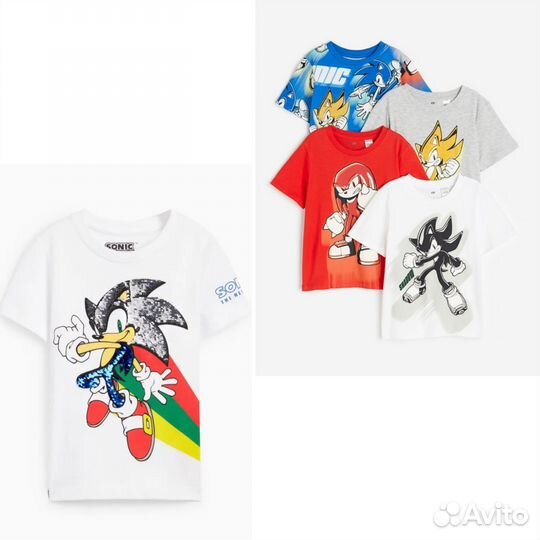 Футболка c&a H&M соник sonic детская