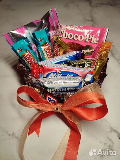 Торт из сникерсов на новый год