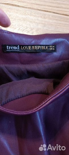 Love republic юбка кожаная