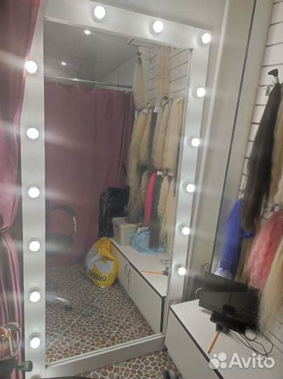 Зеркало напольное с подсветкой бу