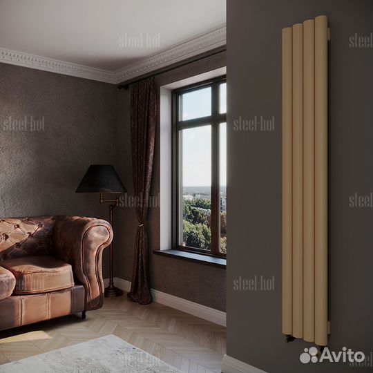 Вертикальный радиатор отопления трубчатый батарея