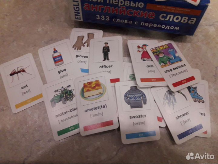 Карточки для изучения английских слов