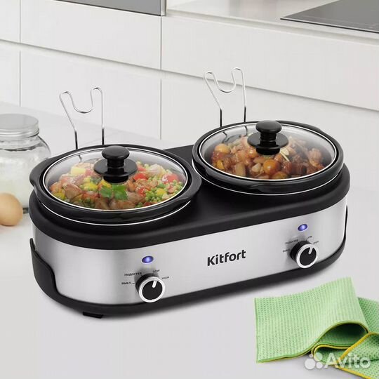 Медленноварка Kitfort KT-219 черный
