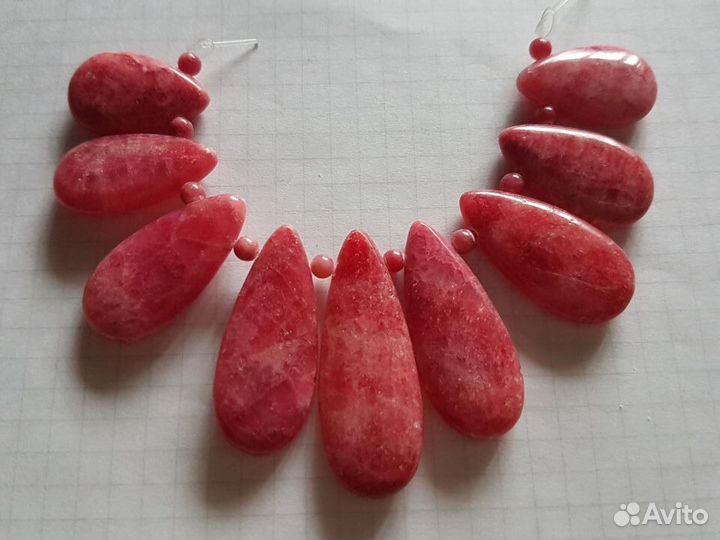 Родохрозит набор подвесок для украшения