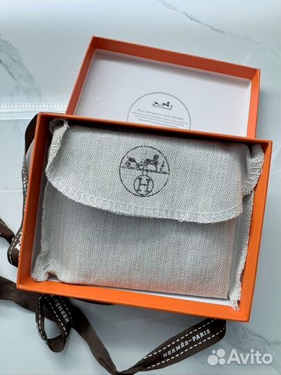 Кошелек мужской кожаный hermes