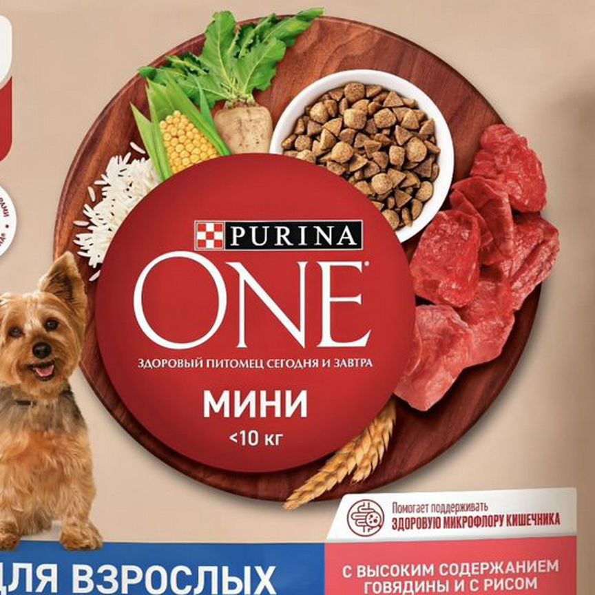 Корм Purina One для собак малых пород, 3 кг