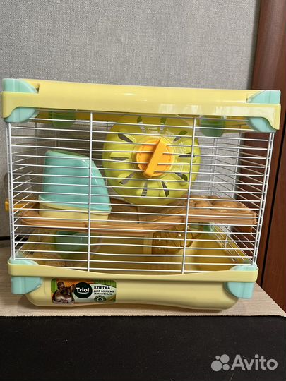 Клетка для хомяка, с трубами