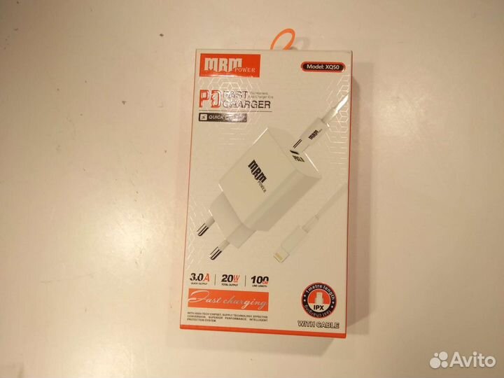 Зарядка+кабель Type c lighting 20w 3 A