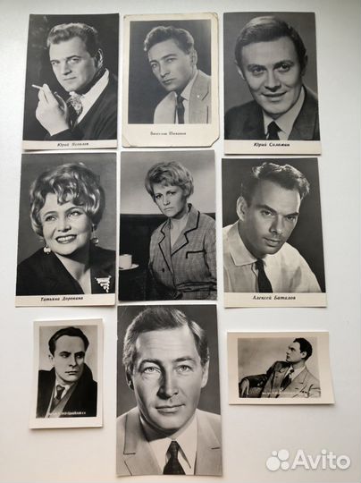 Открытки СССР актёры