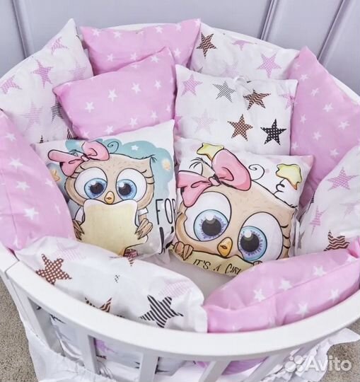 Бортики в детскую кроватку