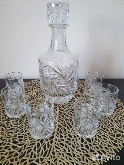 Графин с рюмками СССР, 2 вида