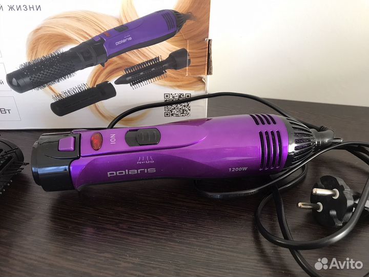 Фен-расчёска Polaris