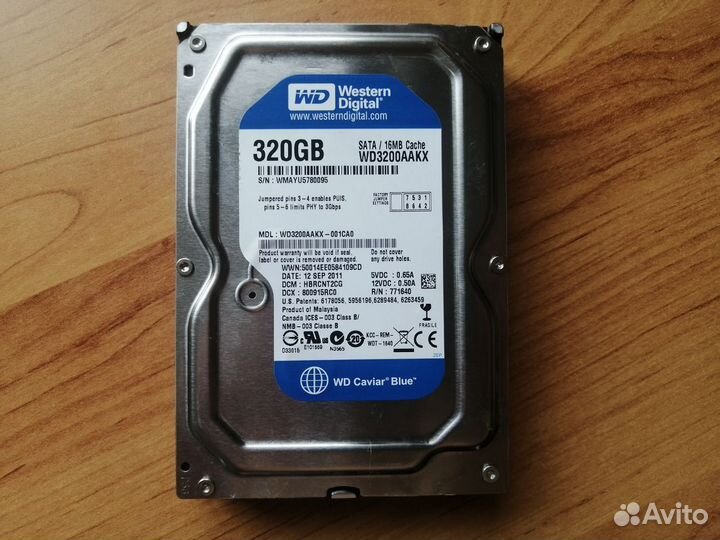 Жесткий диск Western Digital 320GB