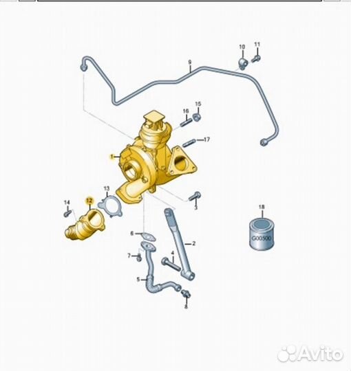 Б/У Турбокомпрессор (Турбина) В хорошем состоянии
