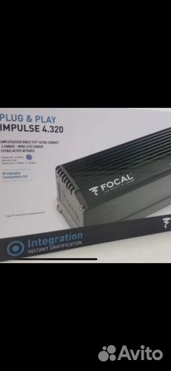 Автомобильный усилитель 4 канальный Focal impulse