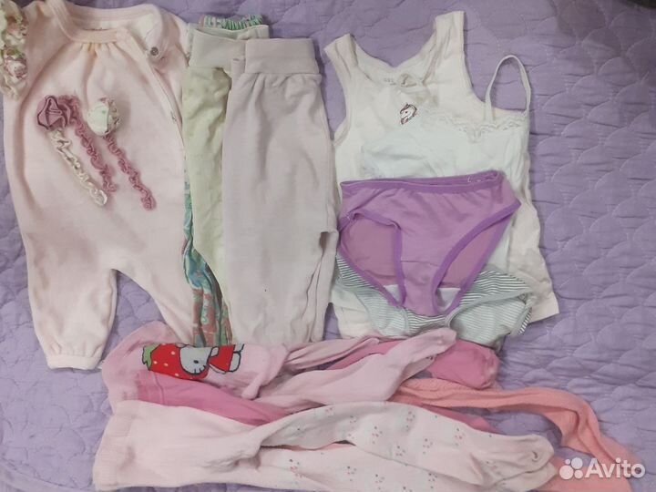 Детская одежда для девочек пакетом