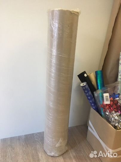 Крафтовая упаковочная бумага рулон