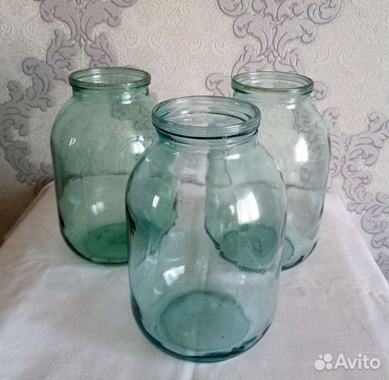 Стеклянные банки 2 л. 10 шт