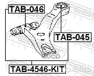 Сайлентблок переднего рычага комплект toyota CA