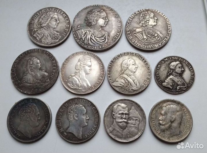 Жетоны, Копии: монет и царских наград 18-19 веков