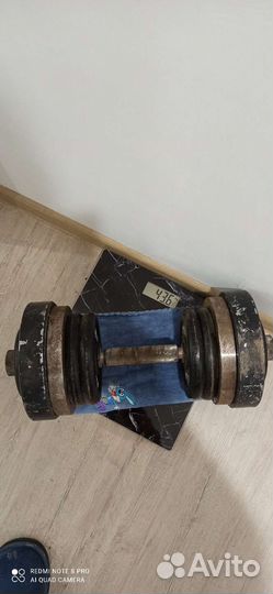 Гантель 43,6кг