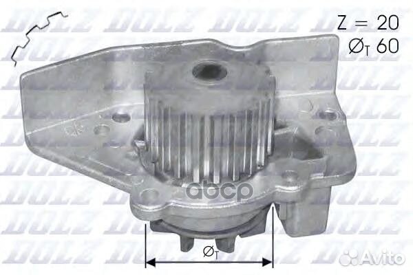 Насос водяной PSA xsara/306/406 95-03 1.8 квадр