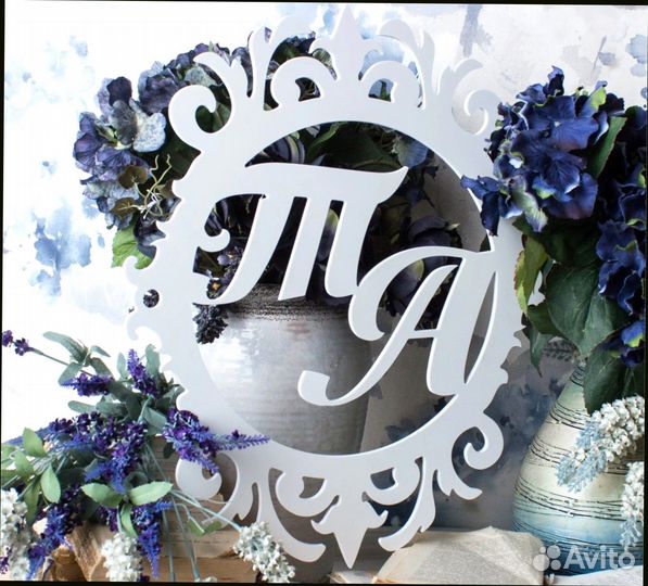 Монограмма на свадьбу (разные размеры)