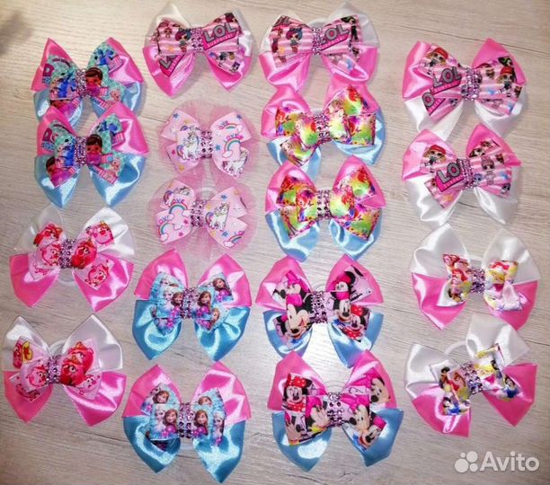 Бантики + ободки ручной работы