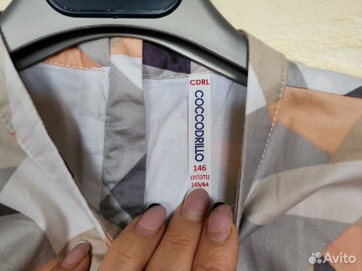 Хлопковое платье соccodrillo для девочки 11 лет