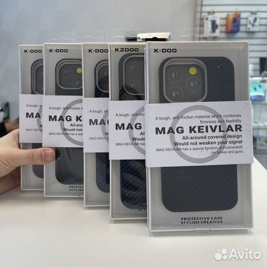 Кевларовый чехол с Magsafe iPhone 15 PRO MAX